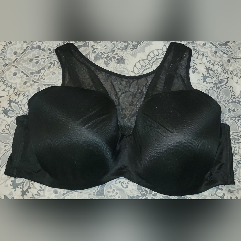 Cacique Lane‎ Bryant Summer Sheer High Neck Balconette Bra 46DD